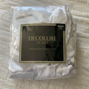decolure satin bedsheets - Queen